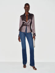 Raya Fitted Silk Shirt