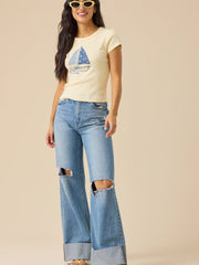 Let's Sail Away Baby Tee