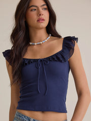 Josie Flutter Sleeve Tank