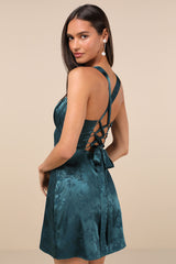Adrienne Light Blue Sequin Strapless Mini Dress