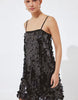 Na-Kd Sequin Mini Slip Dress In Black