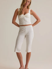 Verona Polka Dot Capri Pant