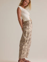 Josie Snake Skin Barrel Pant