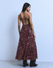 Bershka Long Tulle Strappy Dress In Black