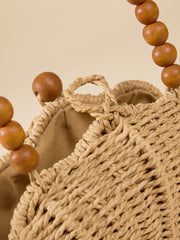 Shell Beaded Woven Purse