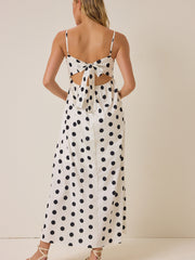 Emmalie Polka Dot Maxi Dress