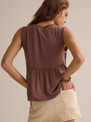 Quinn Pleated Tank
