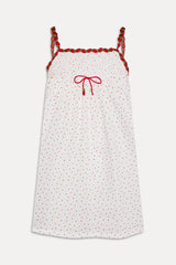 Coppola Cotton Babydoll Dress - Tiny Berry