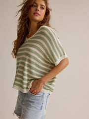 Arlo V-Neck Stripe Top