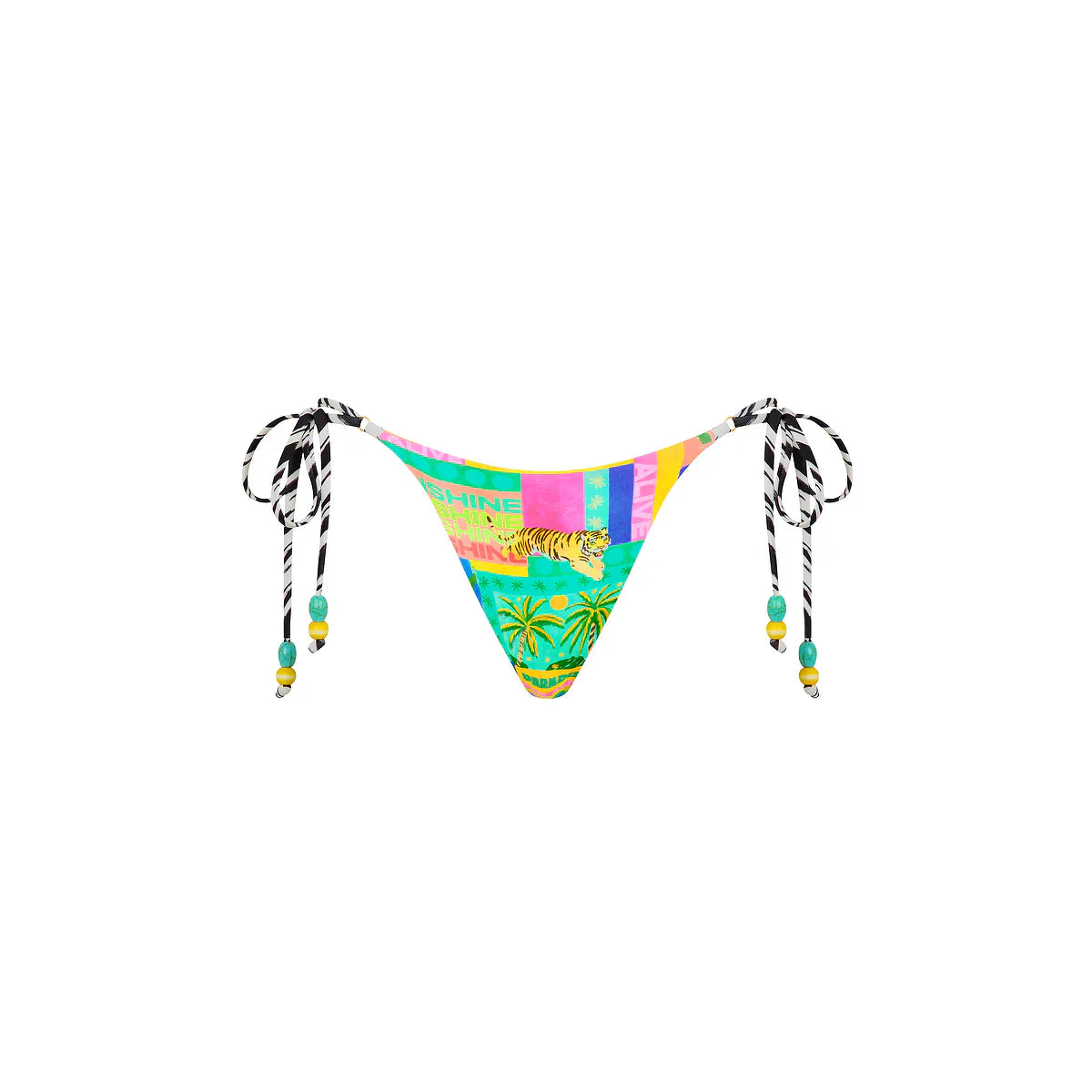 Thong Tie Side Bikini Bottom - Sun Honey