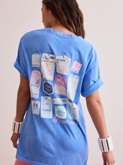 Text You When I Land Oversized Tee