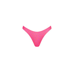 Gathered Deep V Thong Bikini Bottom - Kiss Me
