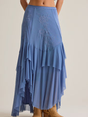 Carlin Ruffle Maxi Skirt