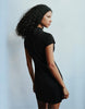 Pull&Bear Short Bow Dress In Black