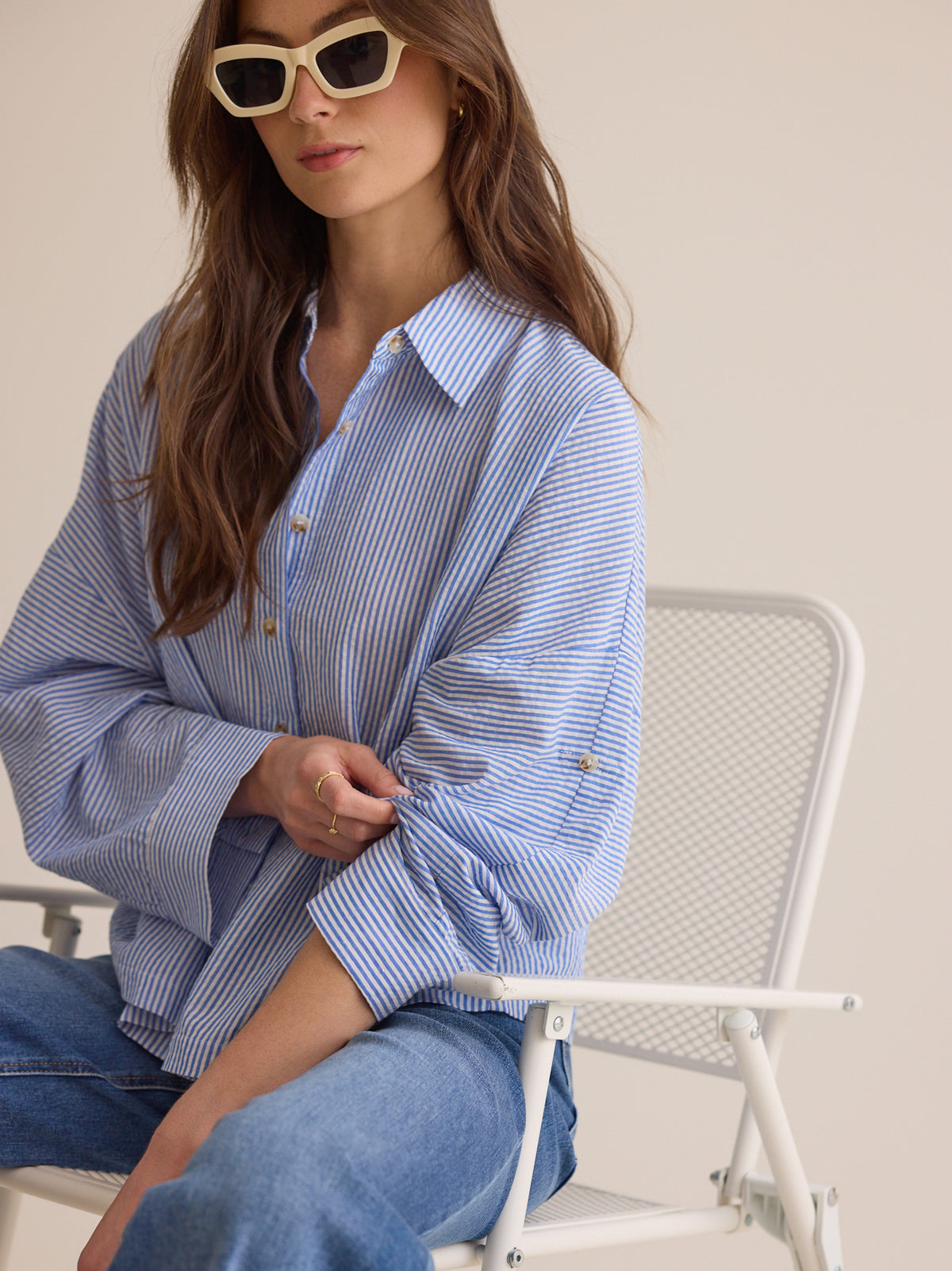 Lillian Button Up Top