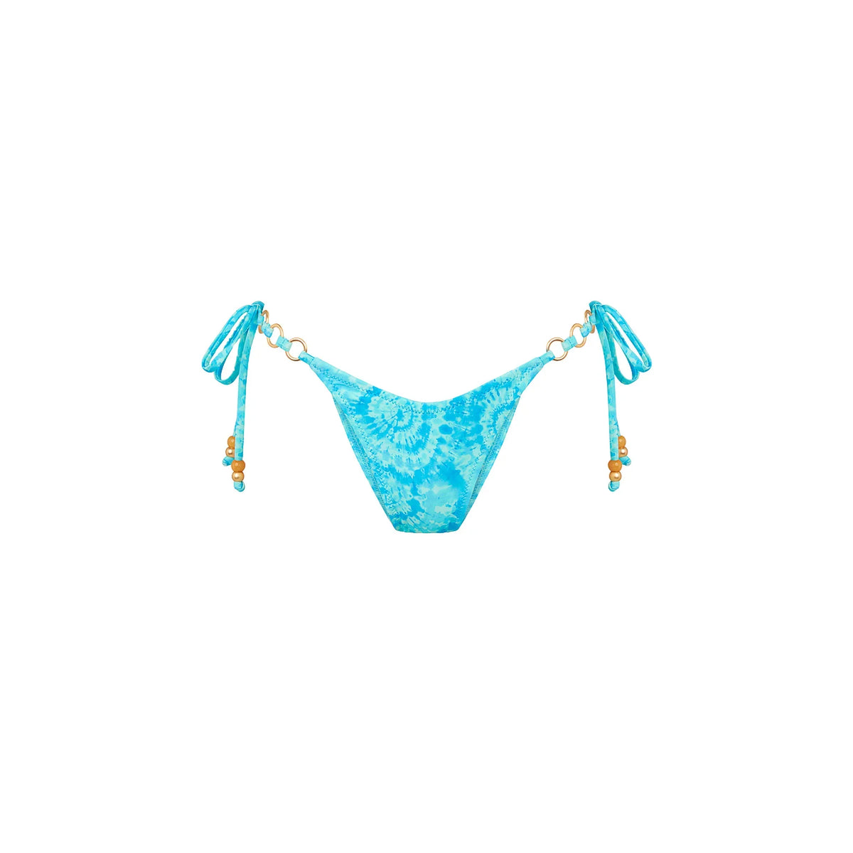 Trio Ring Cheeky Tie Bikini Bottom - Starry Seas