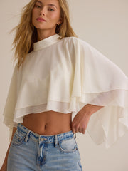 Alina Tie Neck Cape