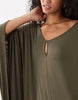 Cape Maxi Dress In Olive