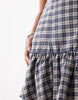 Reclaimed Vintage Mini Sundress With Dropped Waist Detail In Blue Check