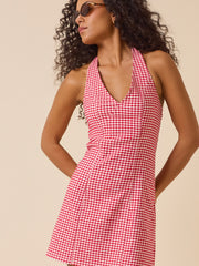 Maura Gingham Mini Dress