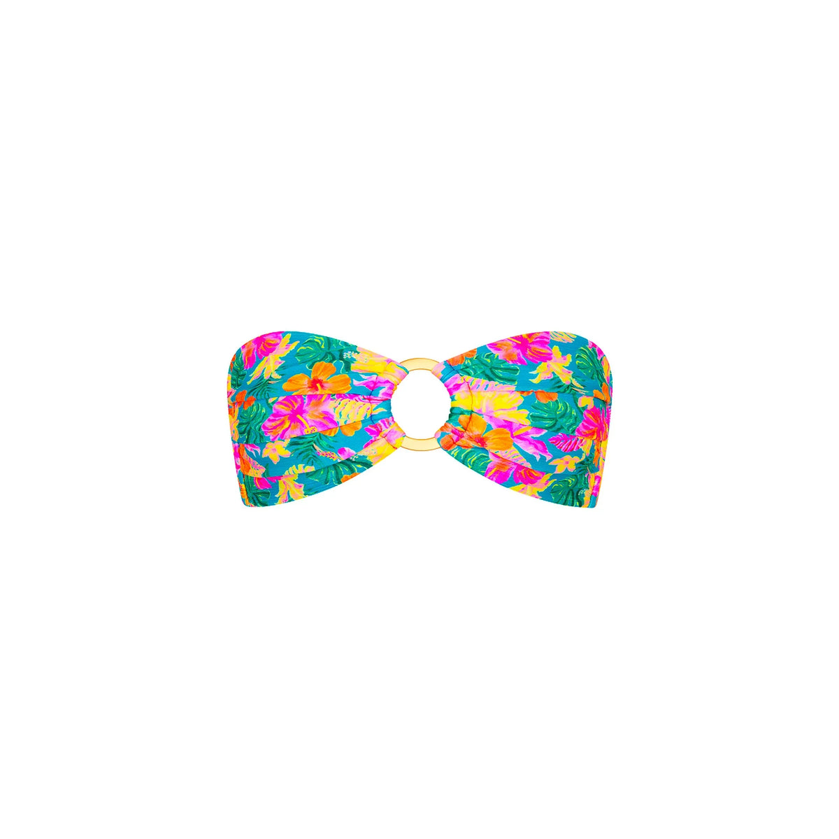 Strapless Bandeau Bikini Top - Paradise Pop