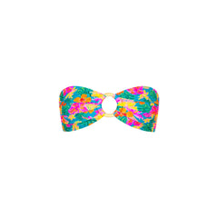 Strapless Bandeau Bikini Top - Paradise Pop