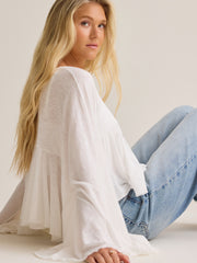 Conya Flowy Ruffle Top