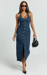 Lioness - Kenny Midi Dress - In Indigo