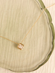18K Gold Glitz Clover Necklace