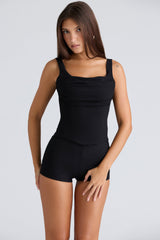 black corset top