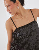 Na-Kd Sequin Mini Slip Dress In Black