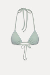 Nick Triangle Halter Bikini Top - Minty