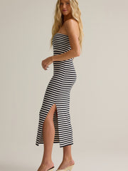 Lois Striped Midi Dress