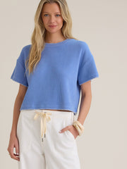 Makenzie Ribbed Whipstitch Top
