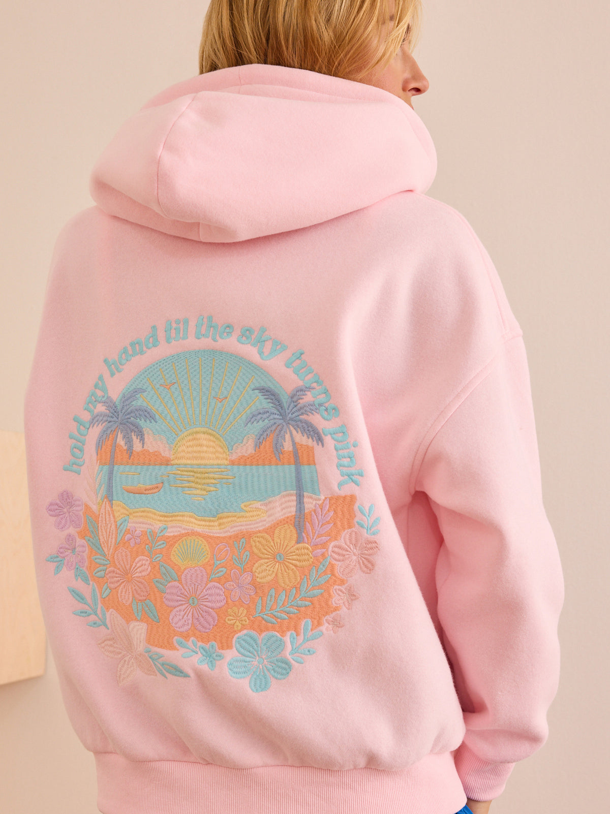 Hold My Hand Embroidered Hoodie