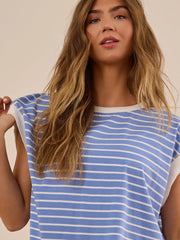 In Motion Stripe Circle Back Tee