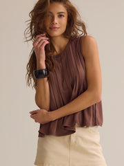 Quinn Pleated Tank