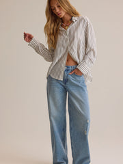 Brandy Button Up Top