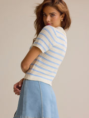 Bowie Stripe Knit Polo
