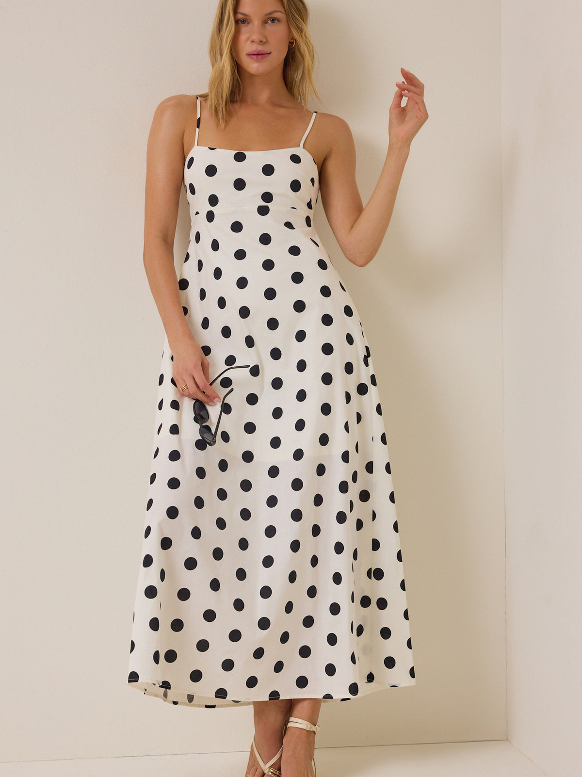 Emmalie Polka Dot Maxi Dress