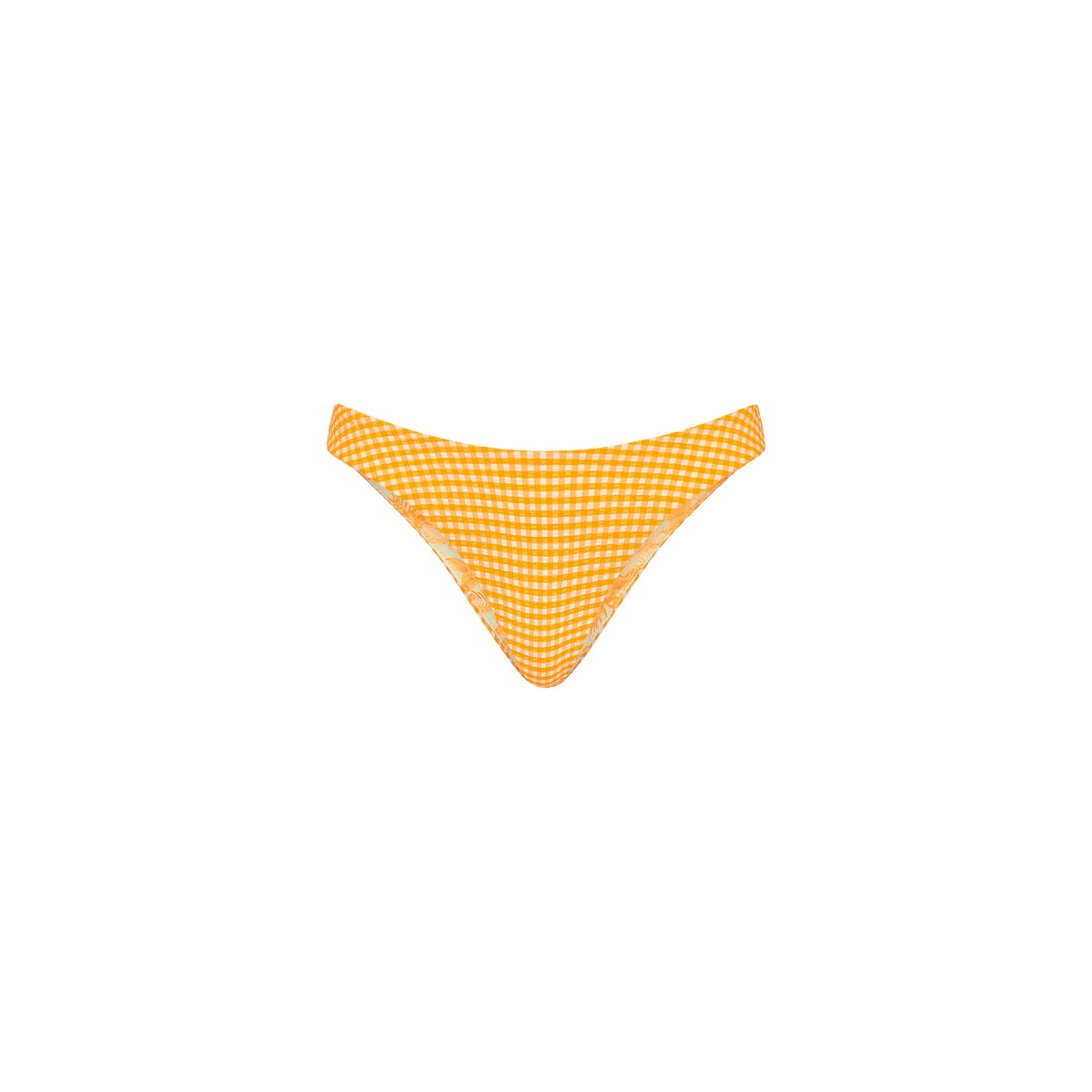 Minimal Full Coverage Bikini Bottom - Orange Cream