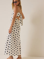 Emmalie Polka Dot Maxi Dress