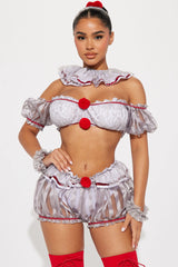 Sexy Killer Clown 6 Piece Costume Set