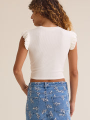 Alina Flutter Sleeve Top