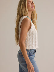 Rumi Lace Trim Vest