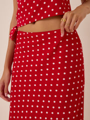 Jaycee Dot Midi Skirt