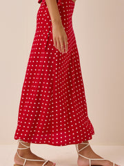 Jaycee Dot Midi Skirt