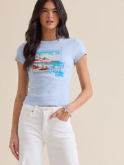 Bethany Postcard Baby Tee