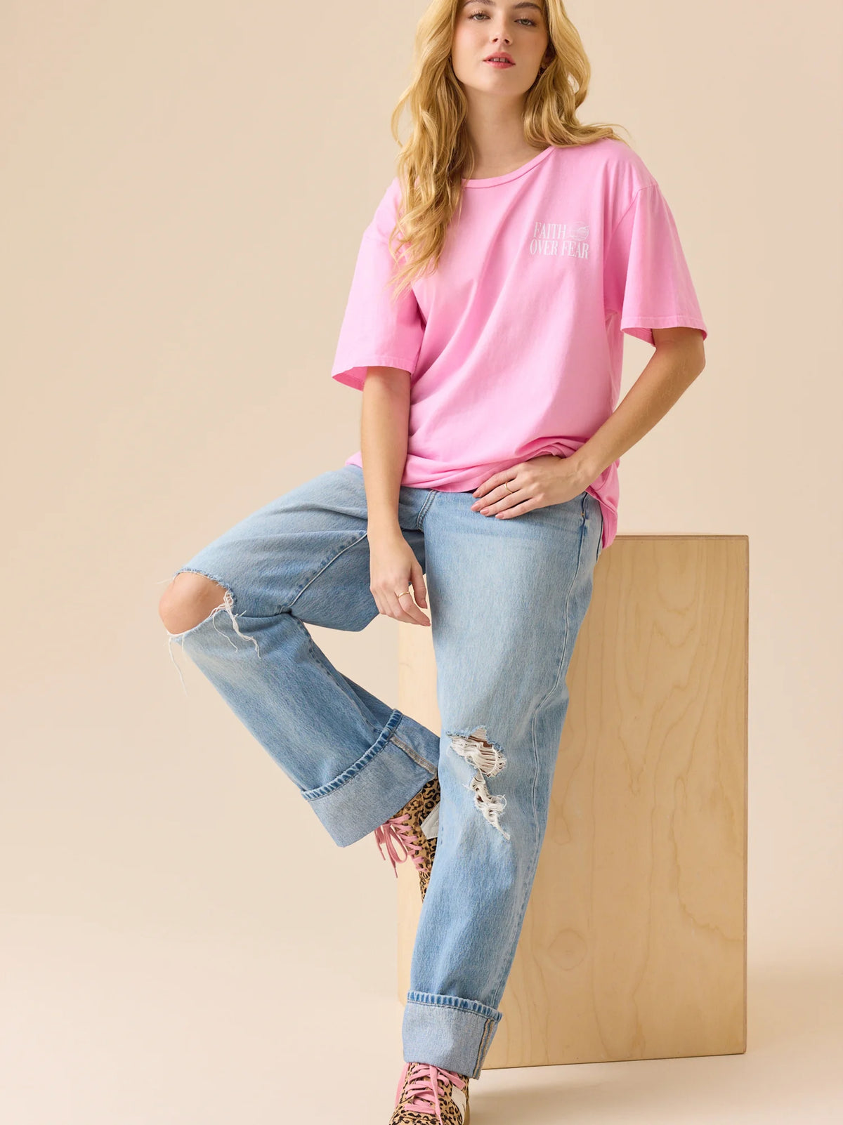 Faith Over Fear Beach Tee