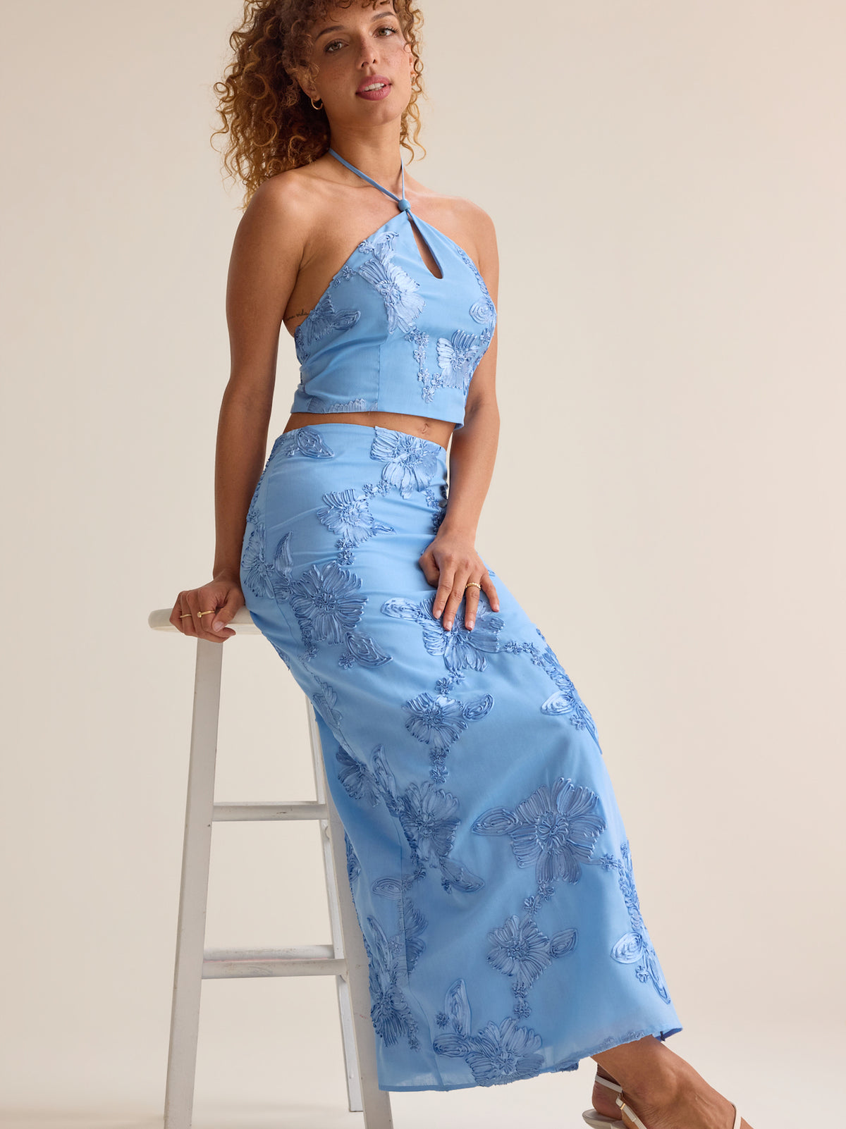 Audrey Floral Maxi Skirt